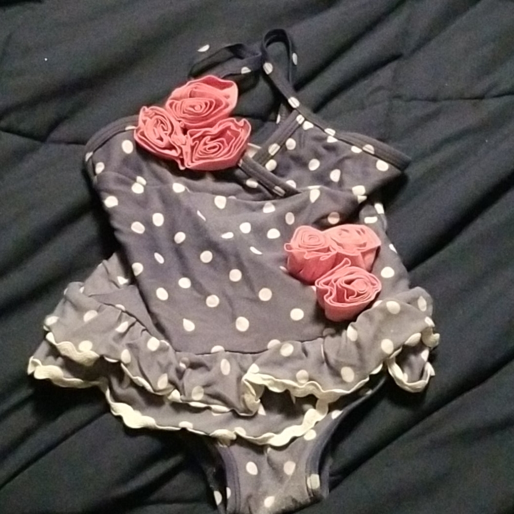 Free With Purchase Well Loved Hartstrings Polka Dot Swimsuit 18M DEAL 5 for $20
